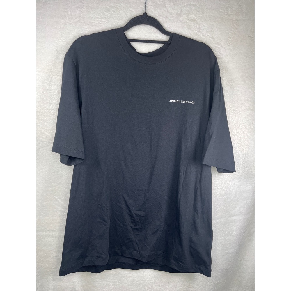 Armani‎ Exchange Mens DJ Miami 2025 Graphic T Shirt Black Size Large Regular+